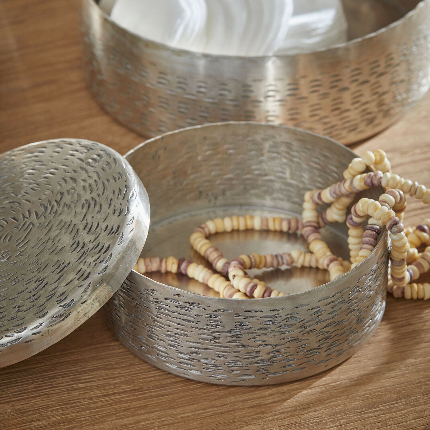 Blik set van 4 Silvaras