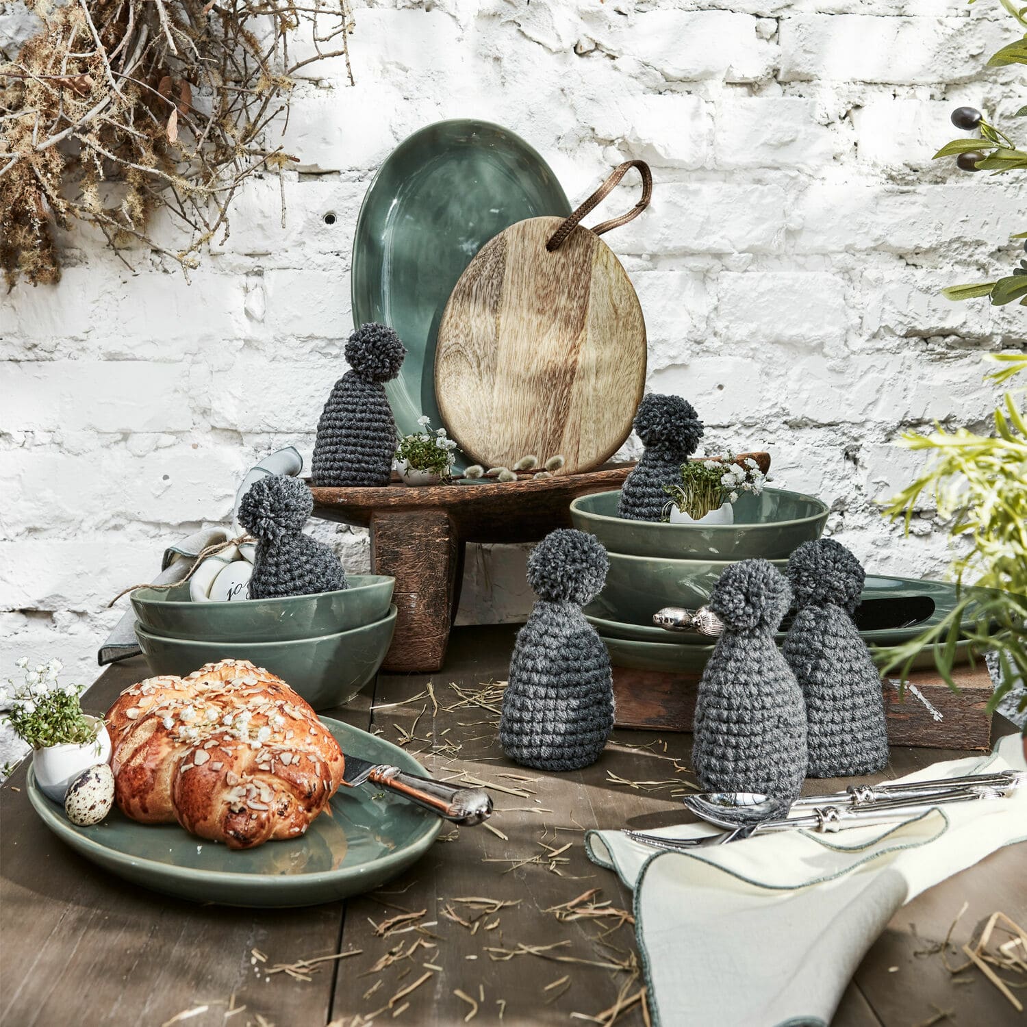 Servies set van 4 Toget