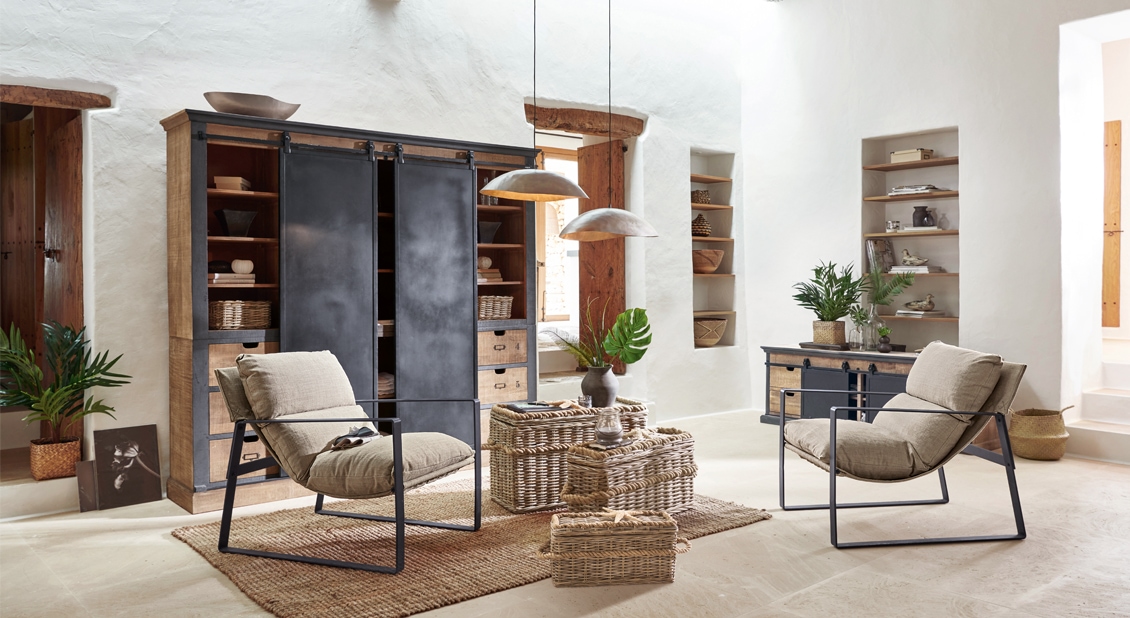 Relax woonkamer in natuurlijke look