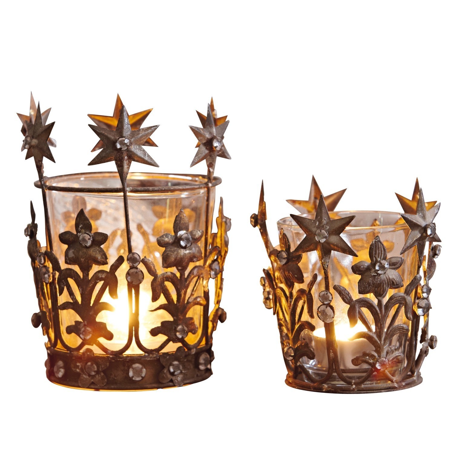 Windlicht, set van 2 Starlight