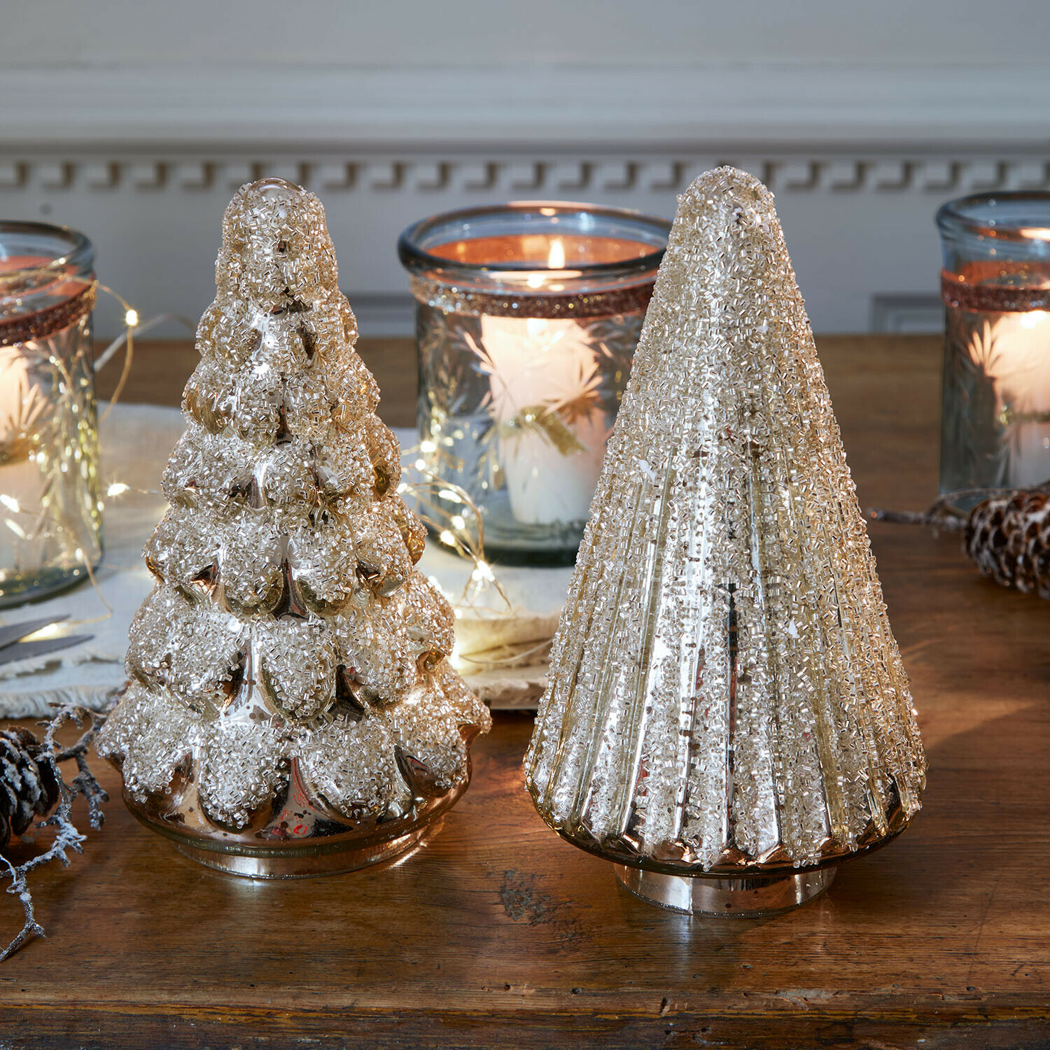Decoratieve boom set van 2 Domélys