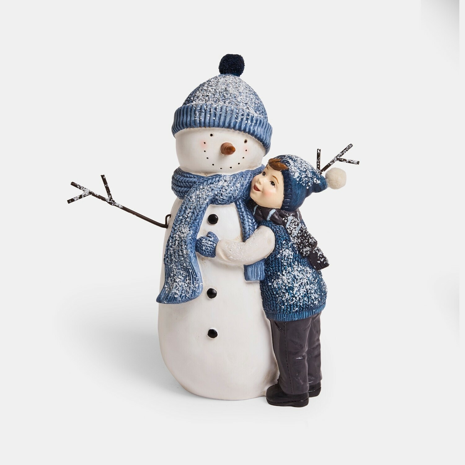 Decoratieve sneeuwpop met kind Tedvik Decoratieve sneeuwpop met kind Tedvik