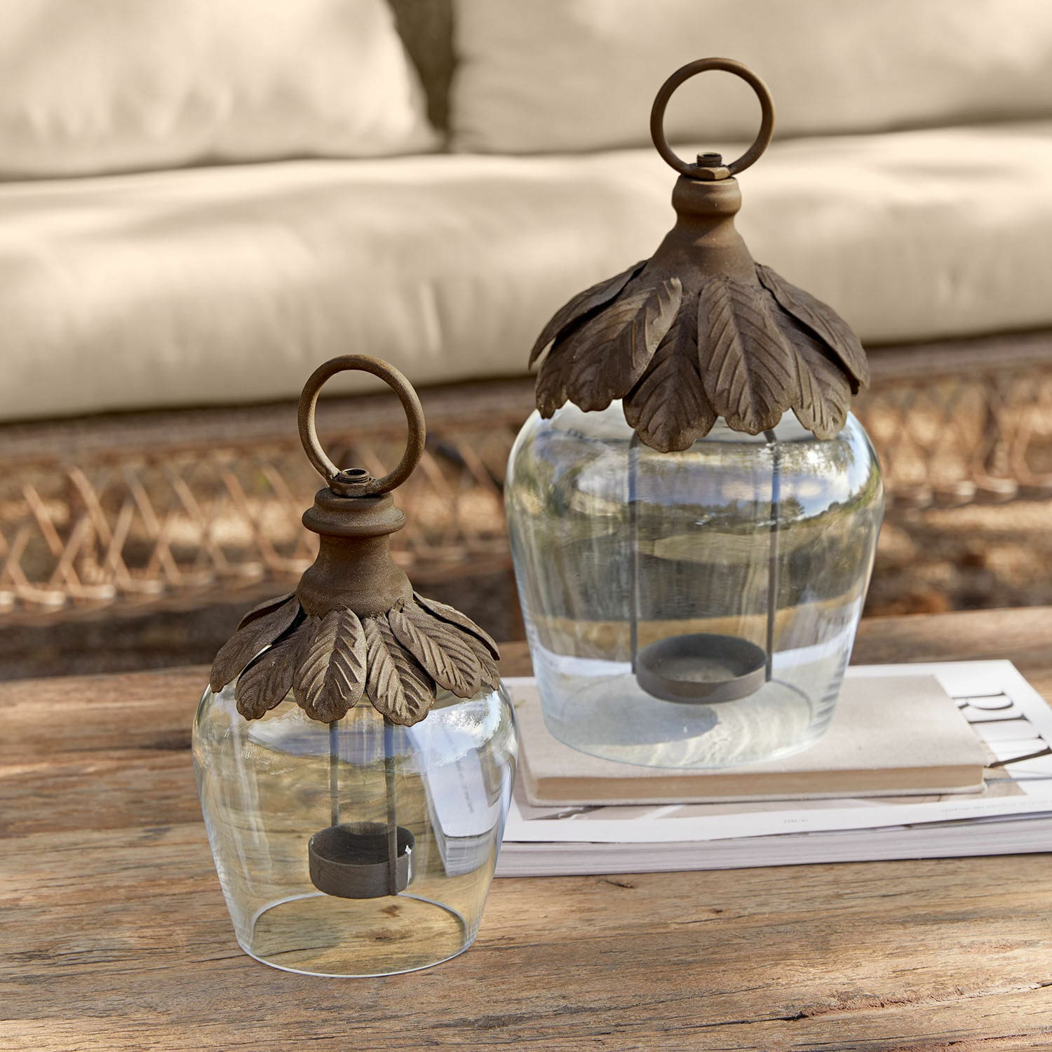 2-delige set hanglantaarns Tourillan