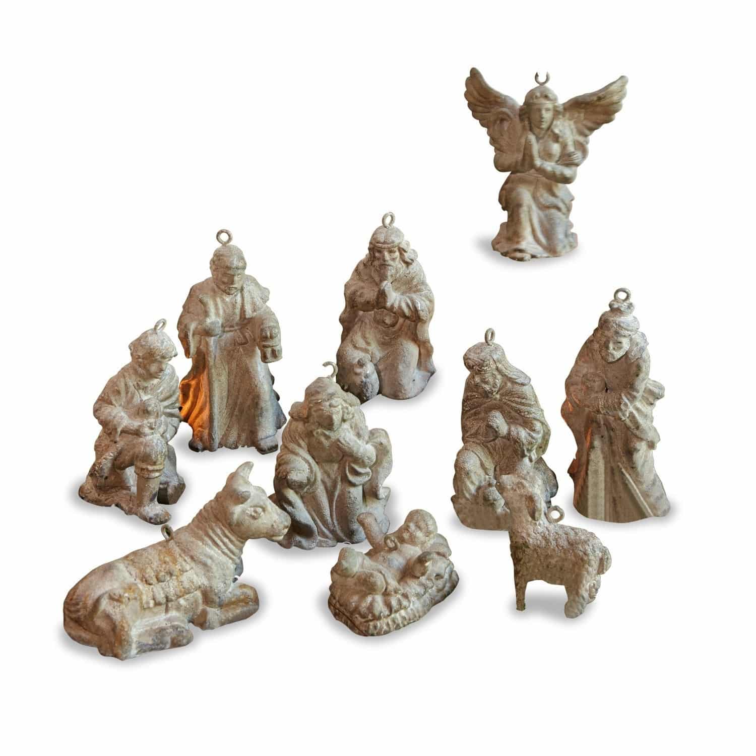 Kerststalfiguren set van 10 Holy Family