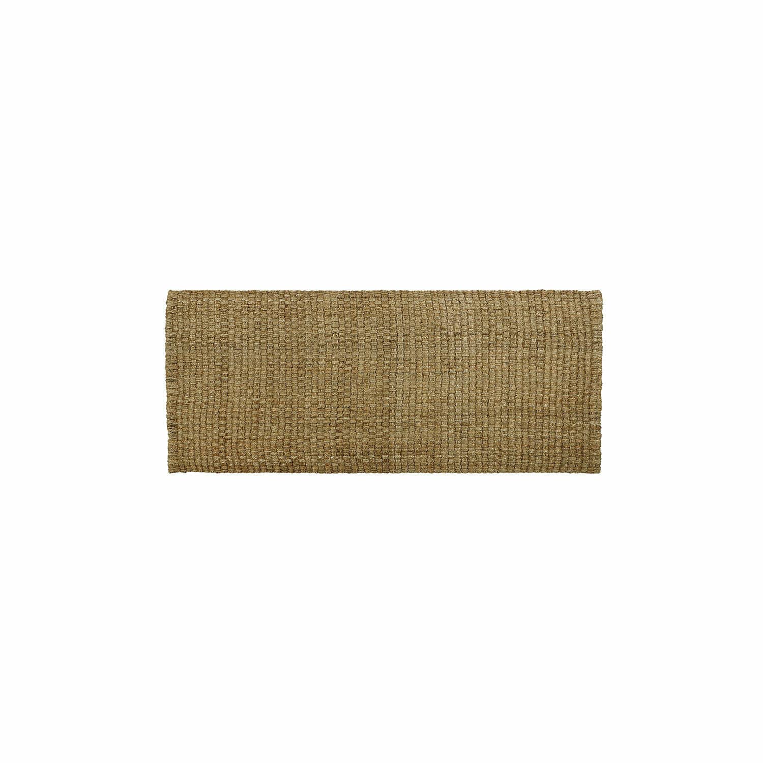 Vloerkleed Daoukro Rechthoekig vloerkleed van natuurlijke jute in beige, geschikt voor binnen en terras