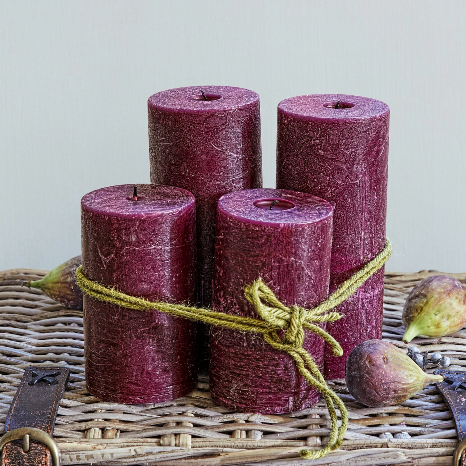 Kaars set van 4 Berekua