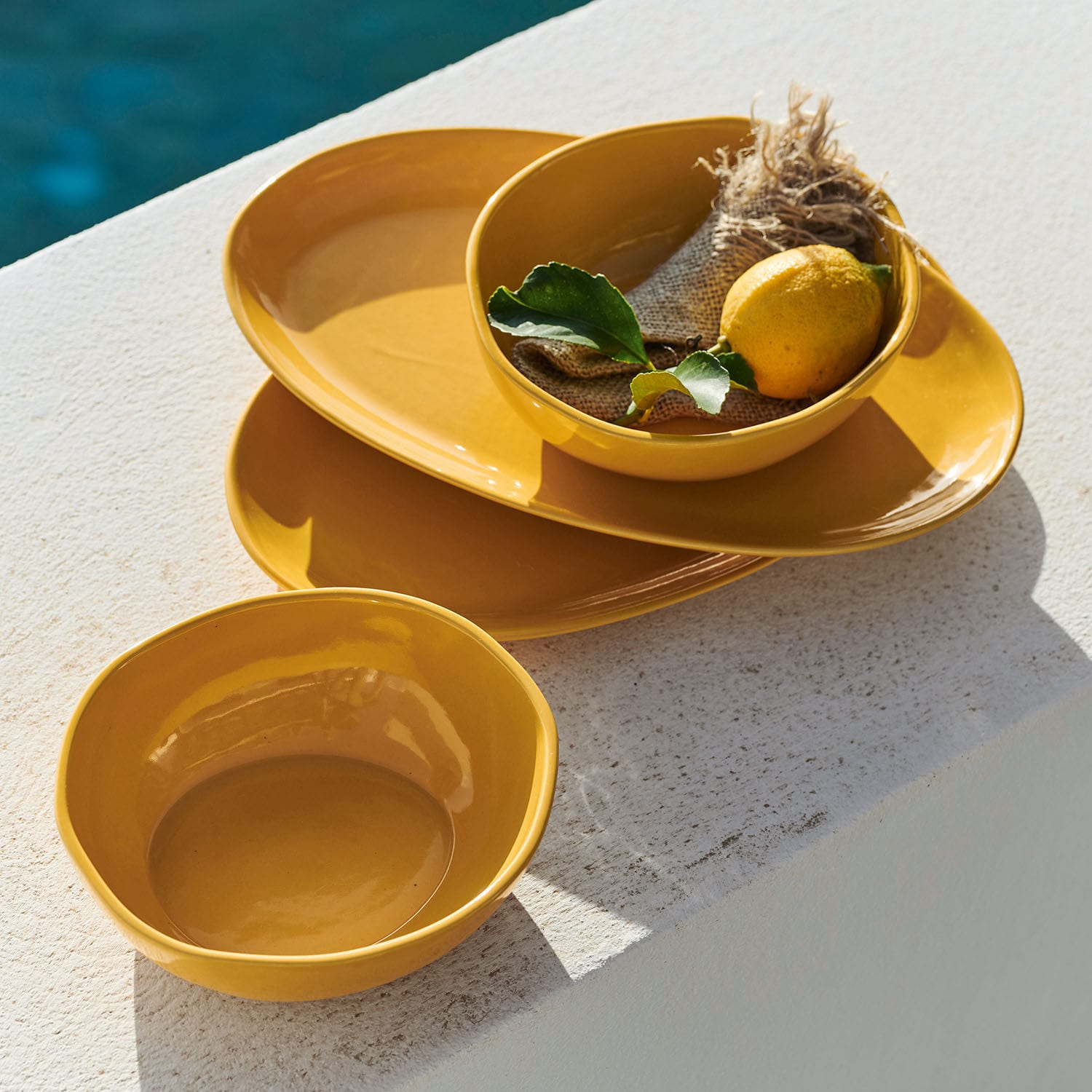 Servies set van 4 Toget