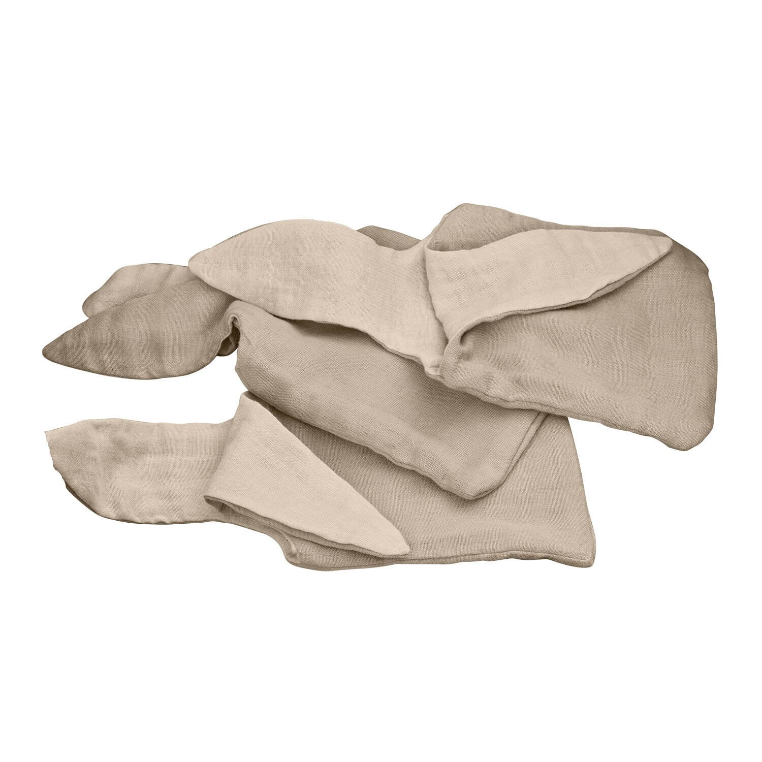 Zakje set van 3 Snugglewood Beige linnen sjaal met zachte textuur, natuurlijke stof en stijlvolle accessoire voor koele dagen