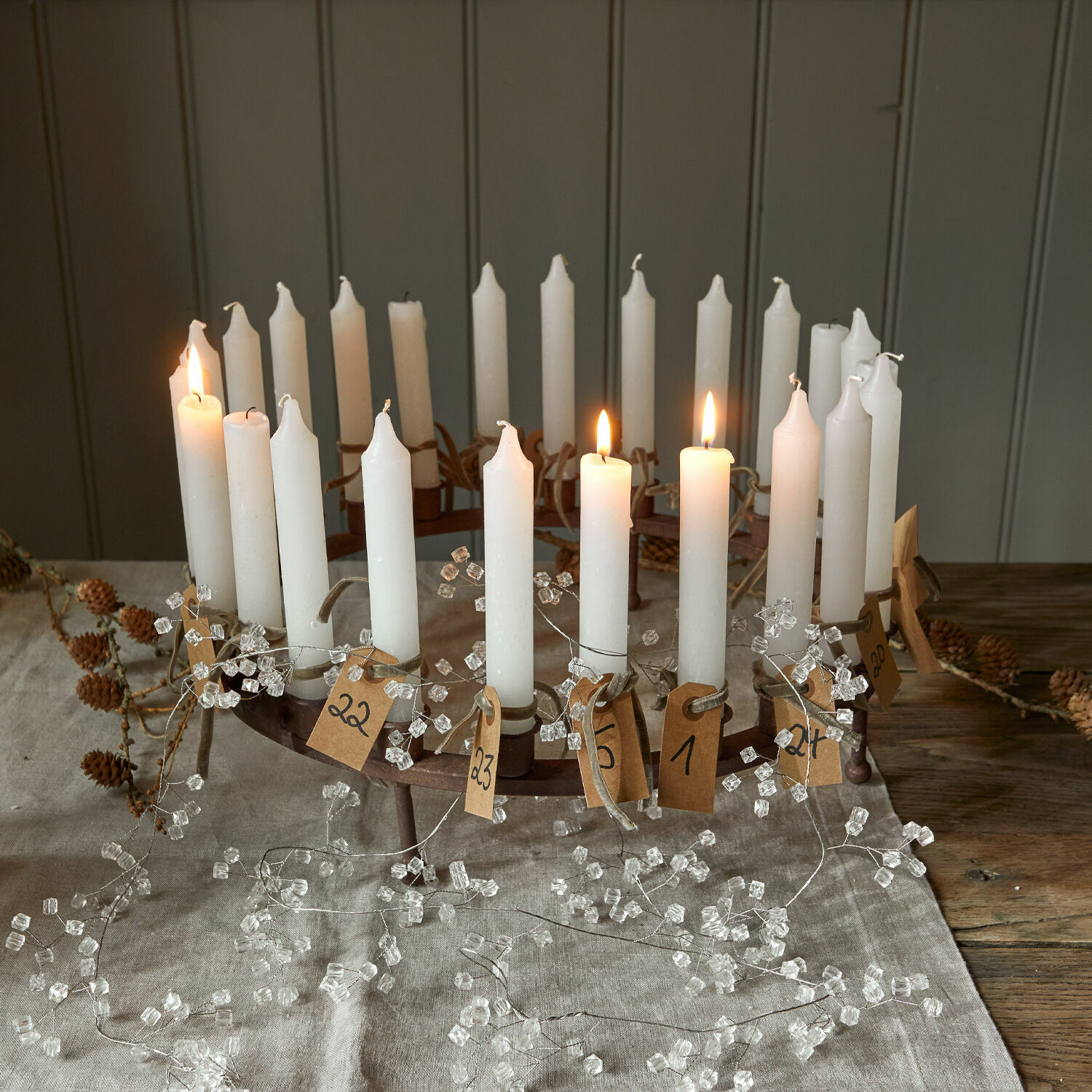 Kaars set van 12 Bauceau