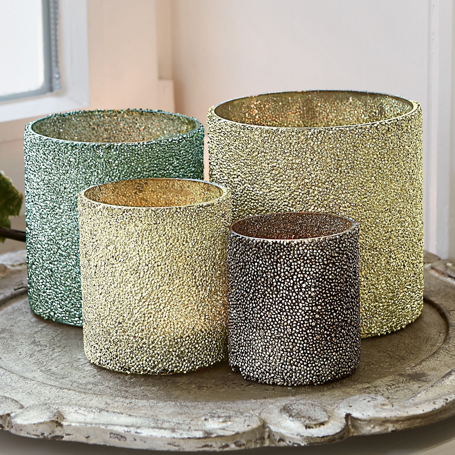 Windlicht set van 4 Colette