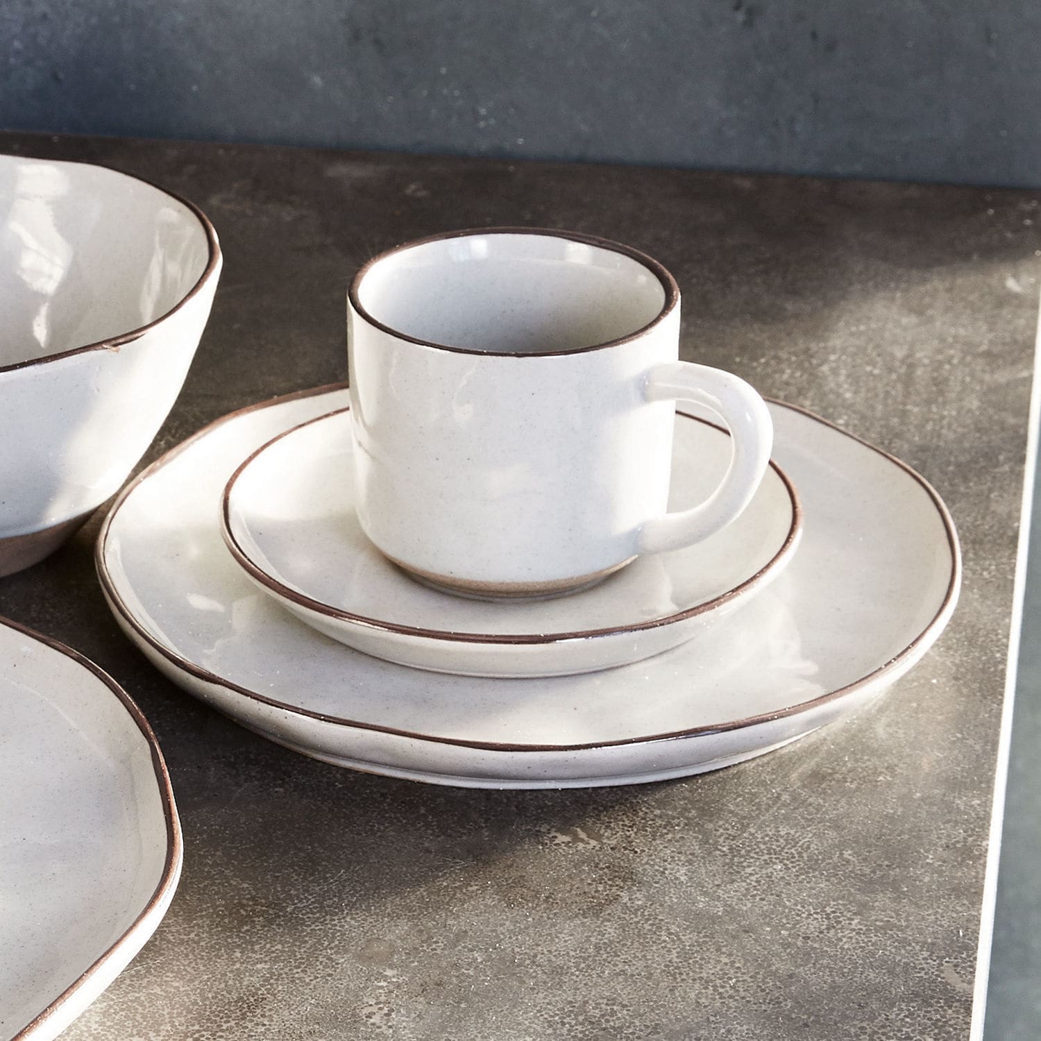 Kopje en schoteltje set van 6 Biarré