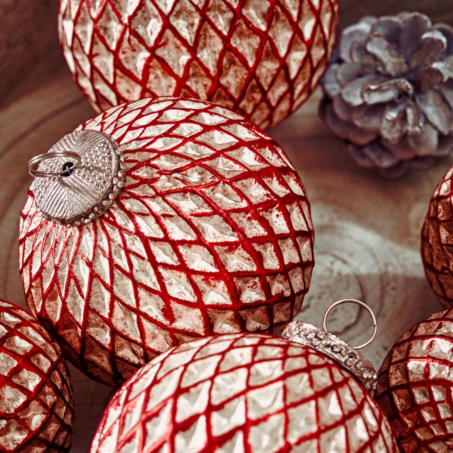 Kerstbal set van 6 Aleviah