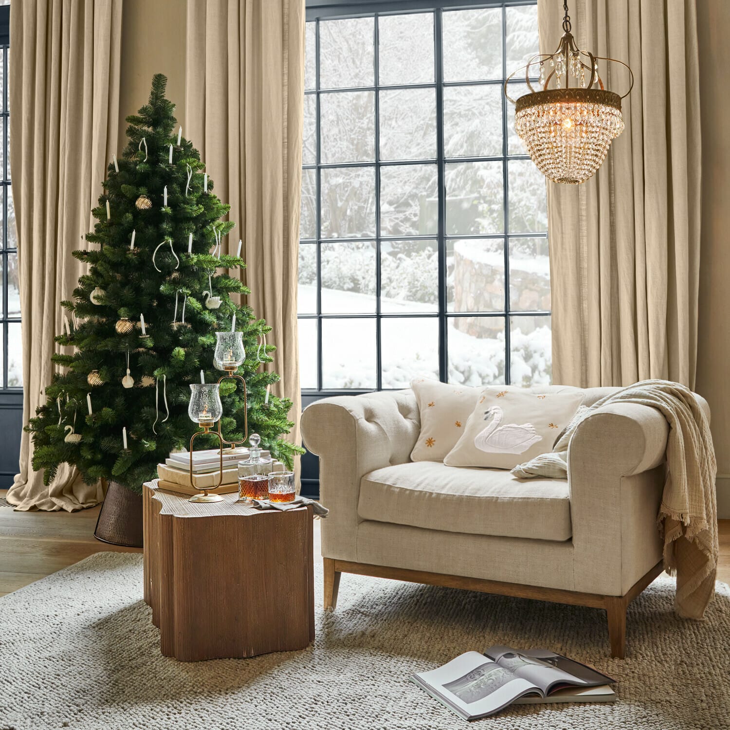 Kerstbal set van 6 Shaela