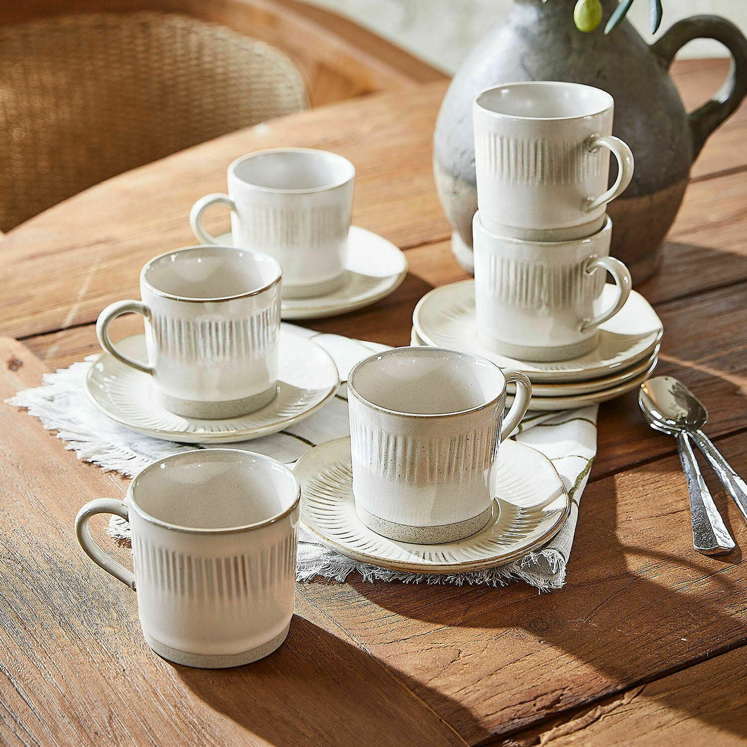 Kopje met schoteltje set van 6 Périers