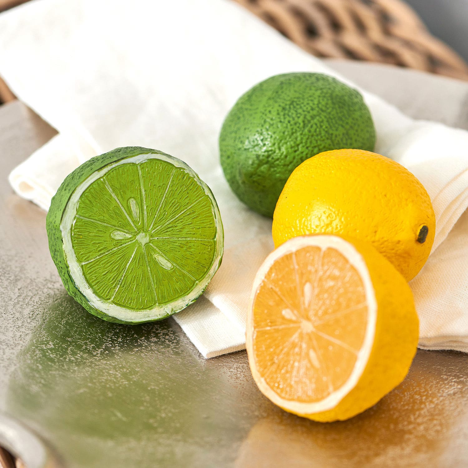Decoratieve citrusvrucht, set van 4 Citrona