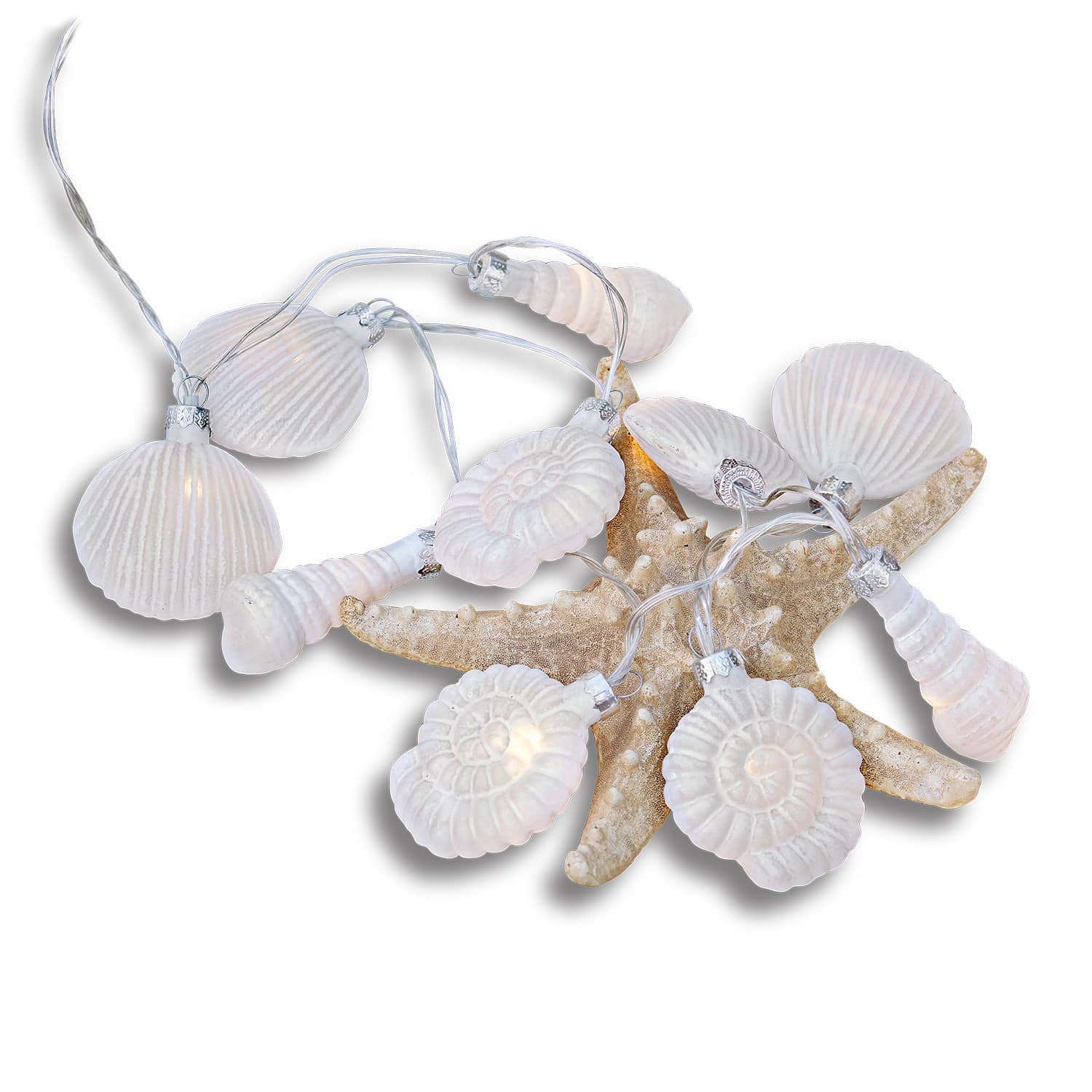 Lichtketting White Shells