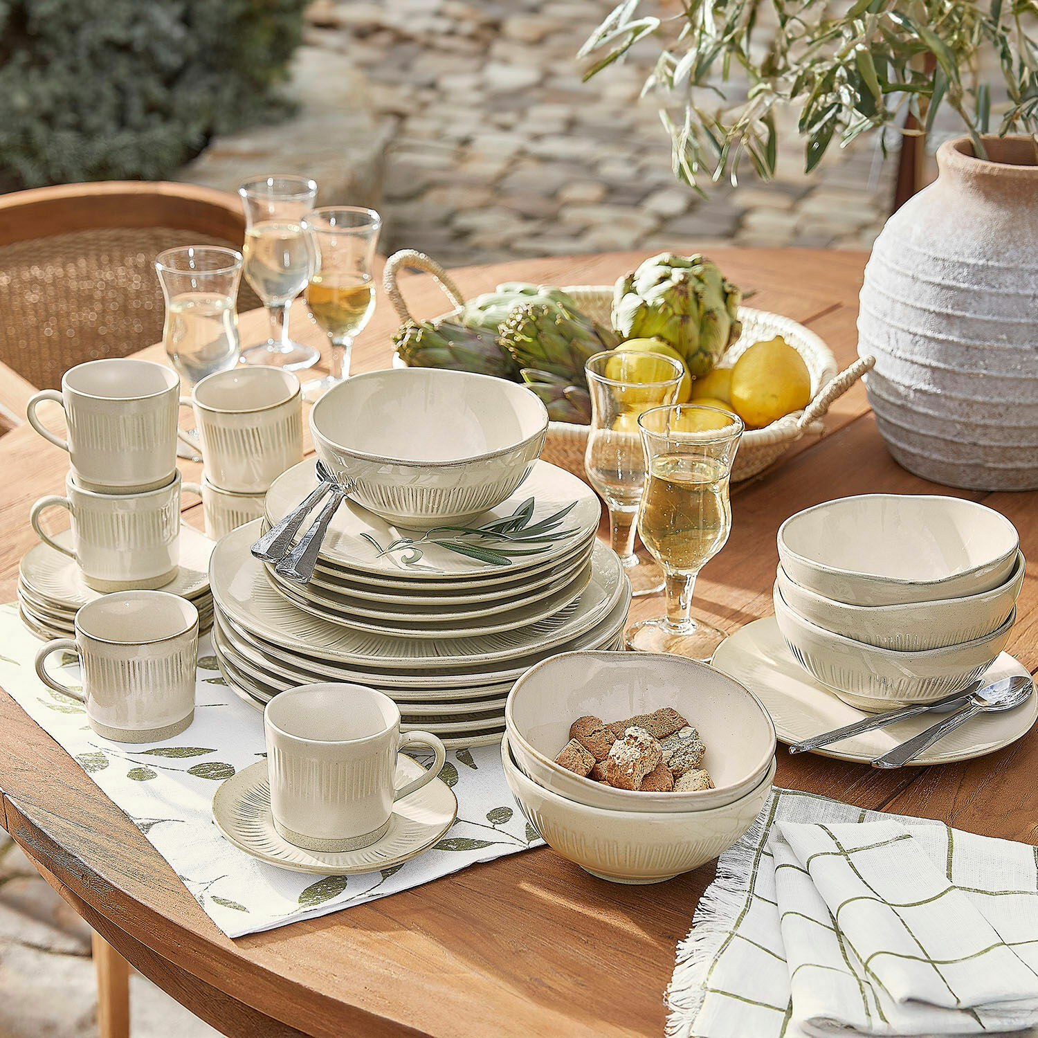 Servies set van 30 Périers