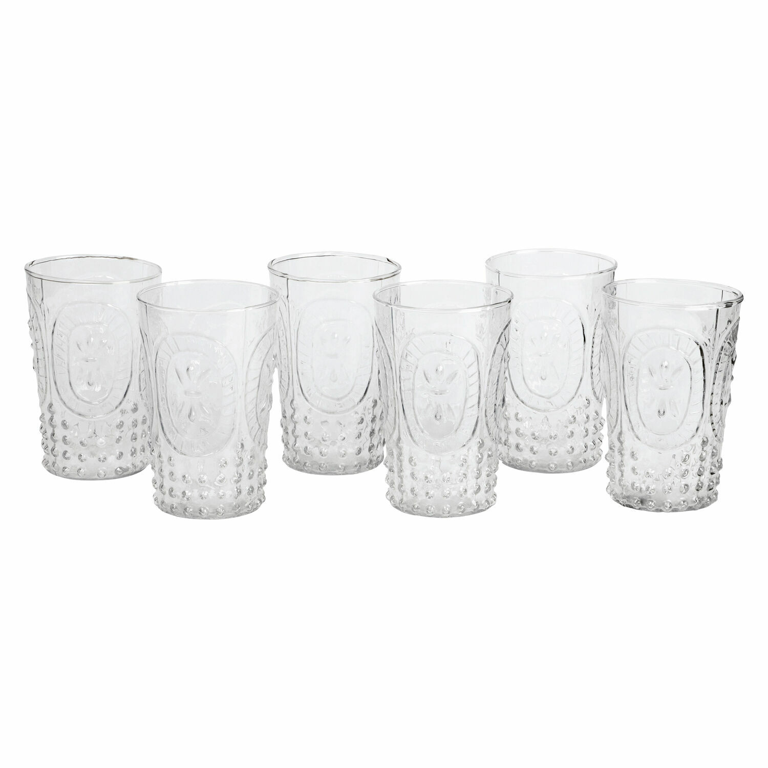 Glas set van 6 Fleury