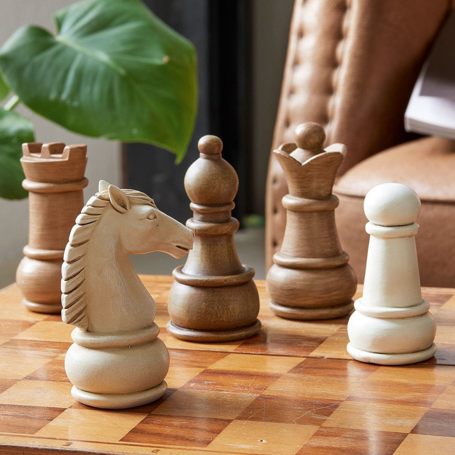 Schaakfiguur set van 5 Chess