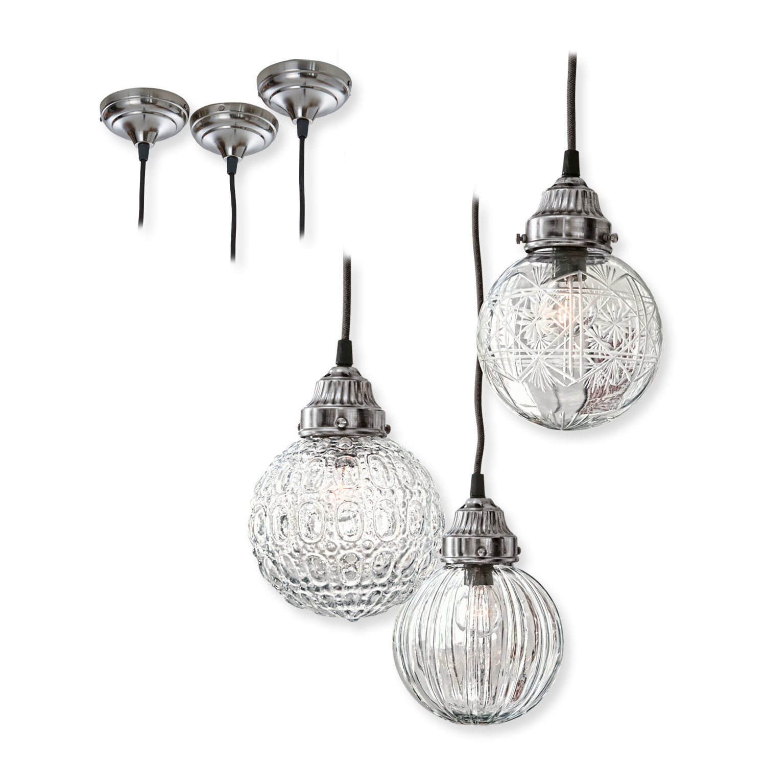 Hanglamp set van 3 Lidia