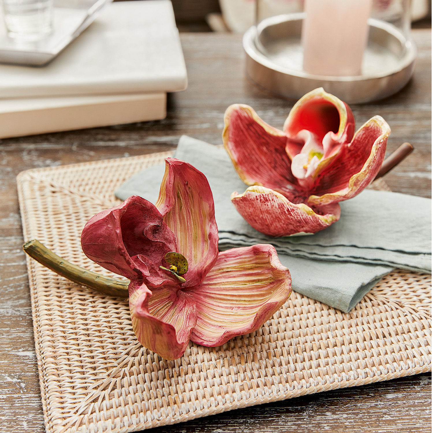 Decoratieve bloemen, set van 2 Jasna