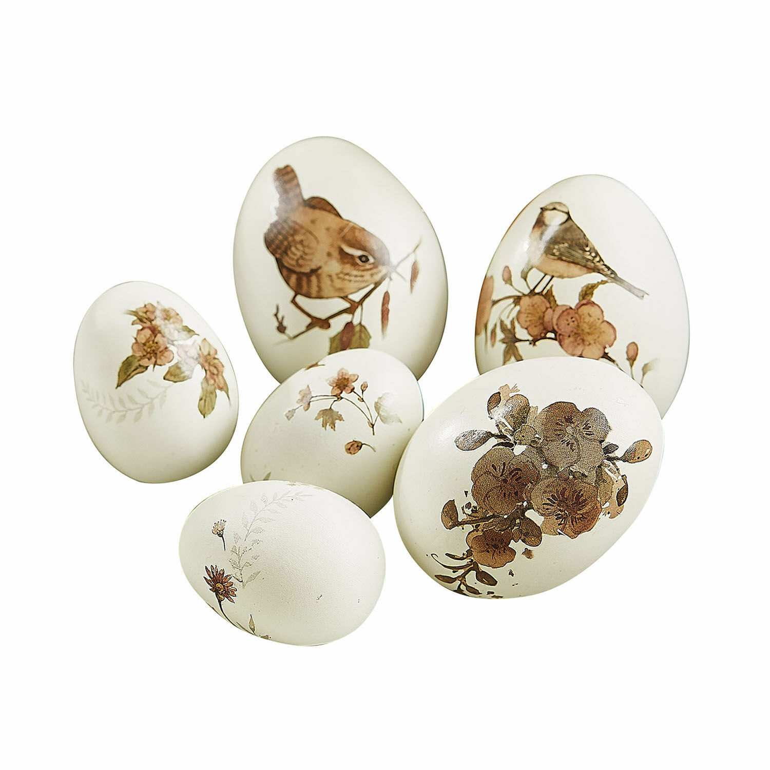 Decoratie-eieren set van 6 Sylphette