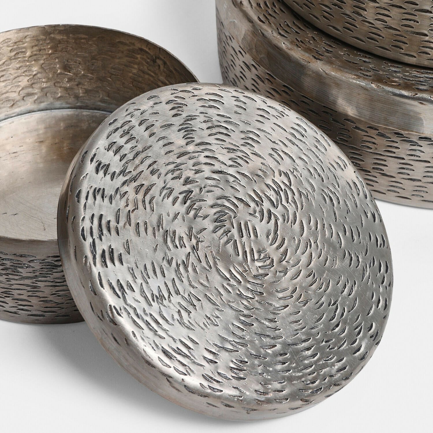 Blik set van 4 Silvaras