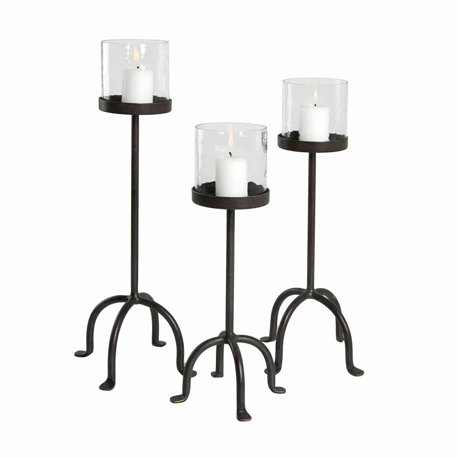 Kaarsenhouder set van 3 Tanbira