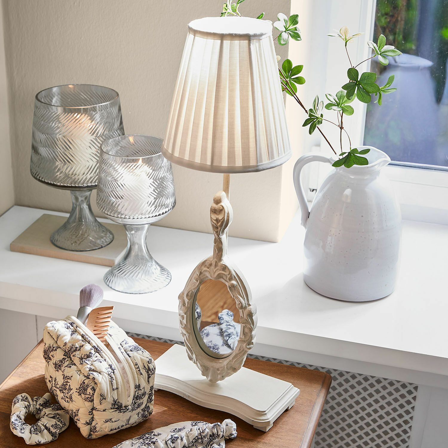 Tafellamp met spiegel Brannach