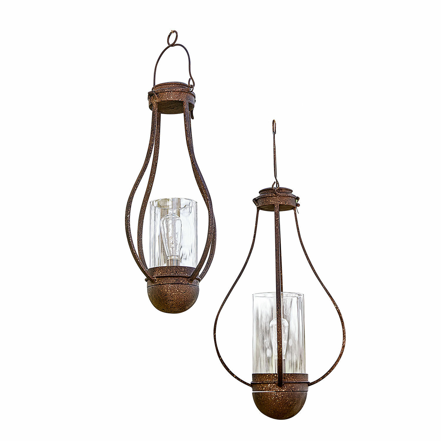 Hanglantaarn op zonne-energie set van 2 Marsa