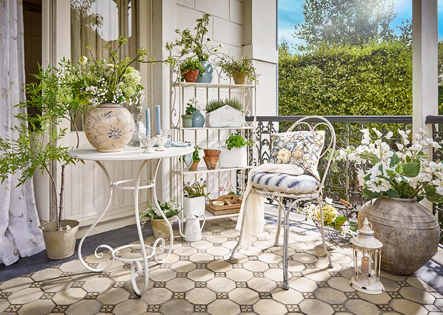 Zomer op het balkon