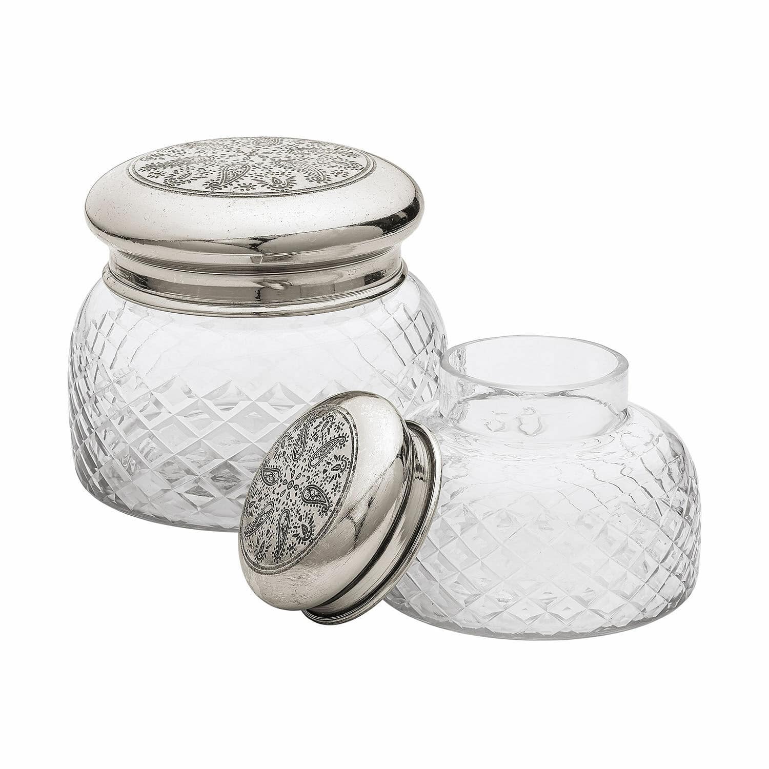 Glazen pot set van 2 Ballot