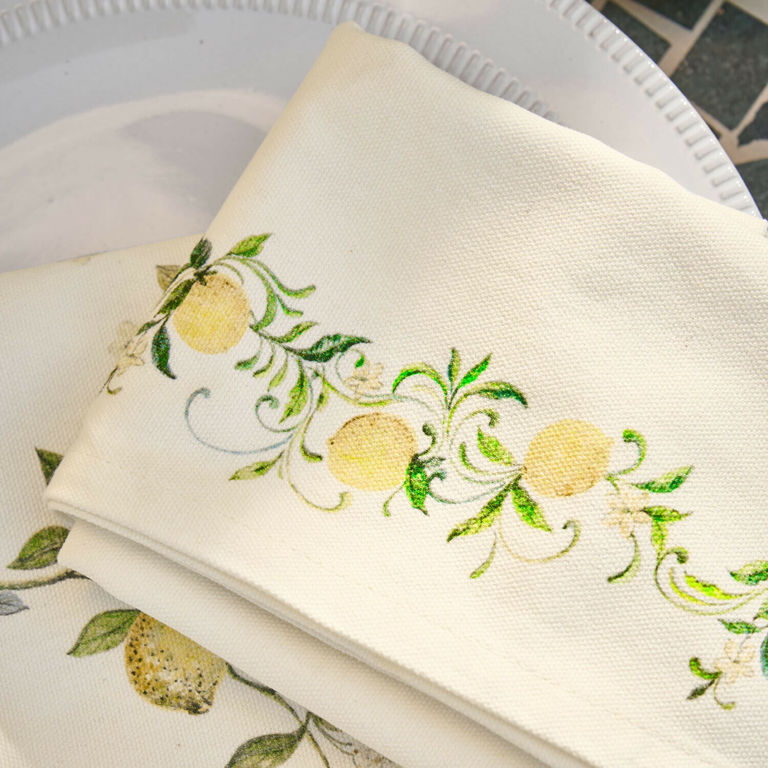 Theedoek set van 2 Solianne