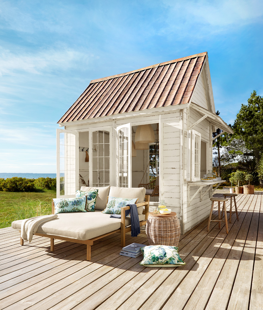 Bijtanken bij het strandhuisje