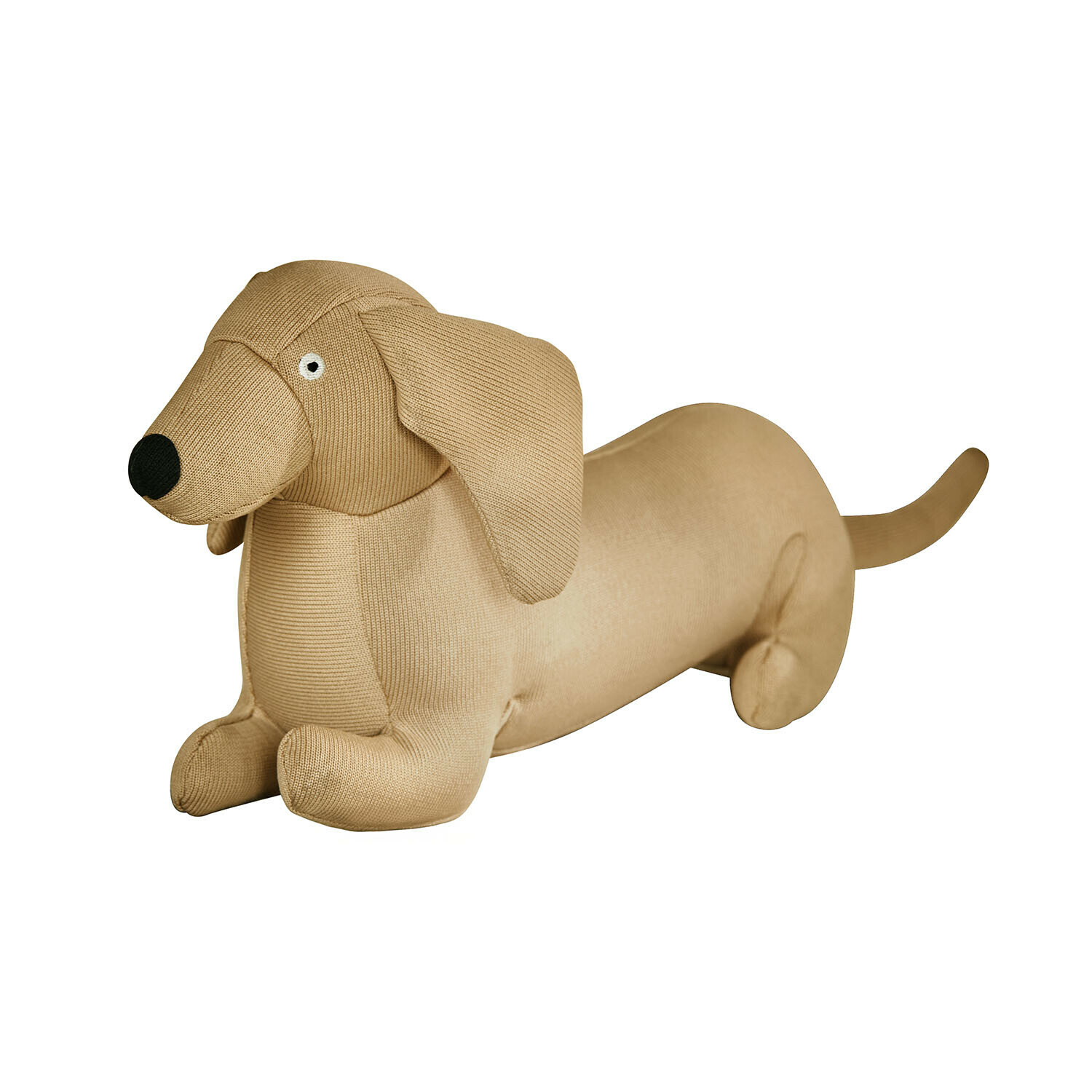 Huisdierenspeeltje Brisette Beige pluchen teckel van zacht materiaal, decoratie en kinderspeelgoed