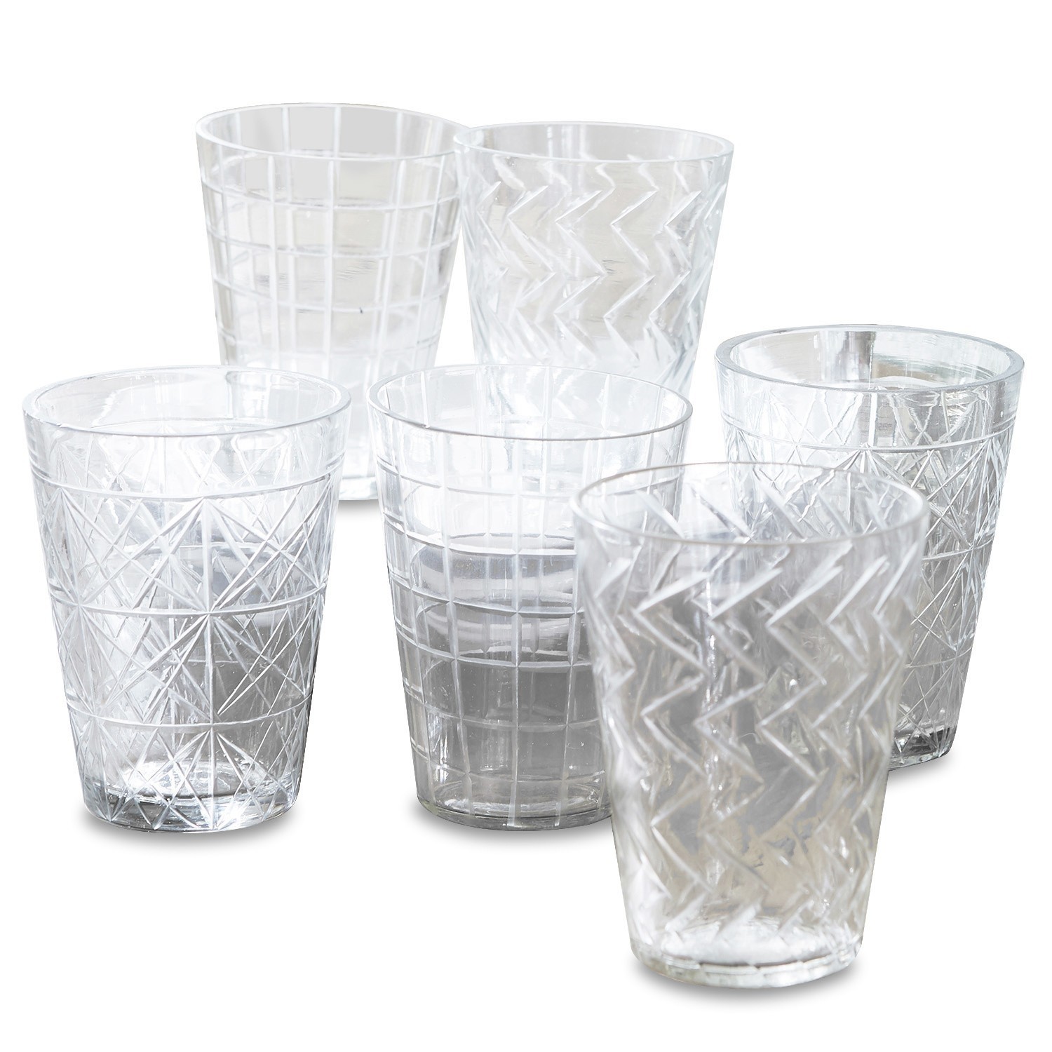 Glas set van 6 Sansais