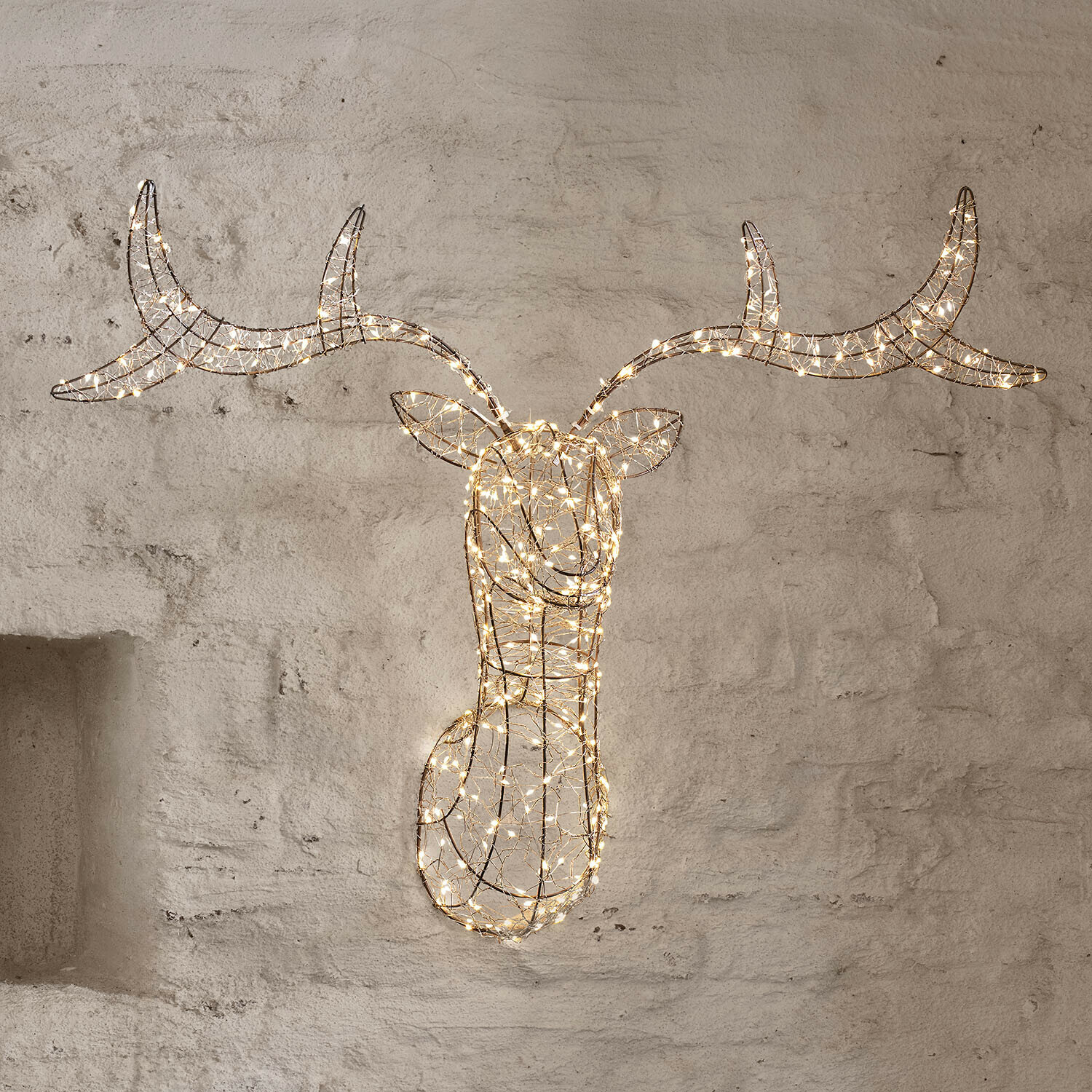 Hertenkop met ledverlichting Skogly