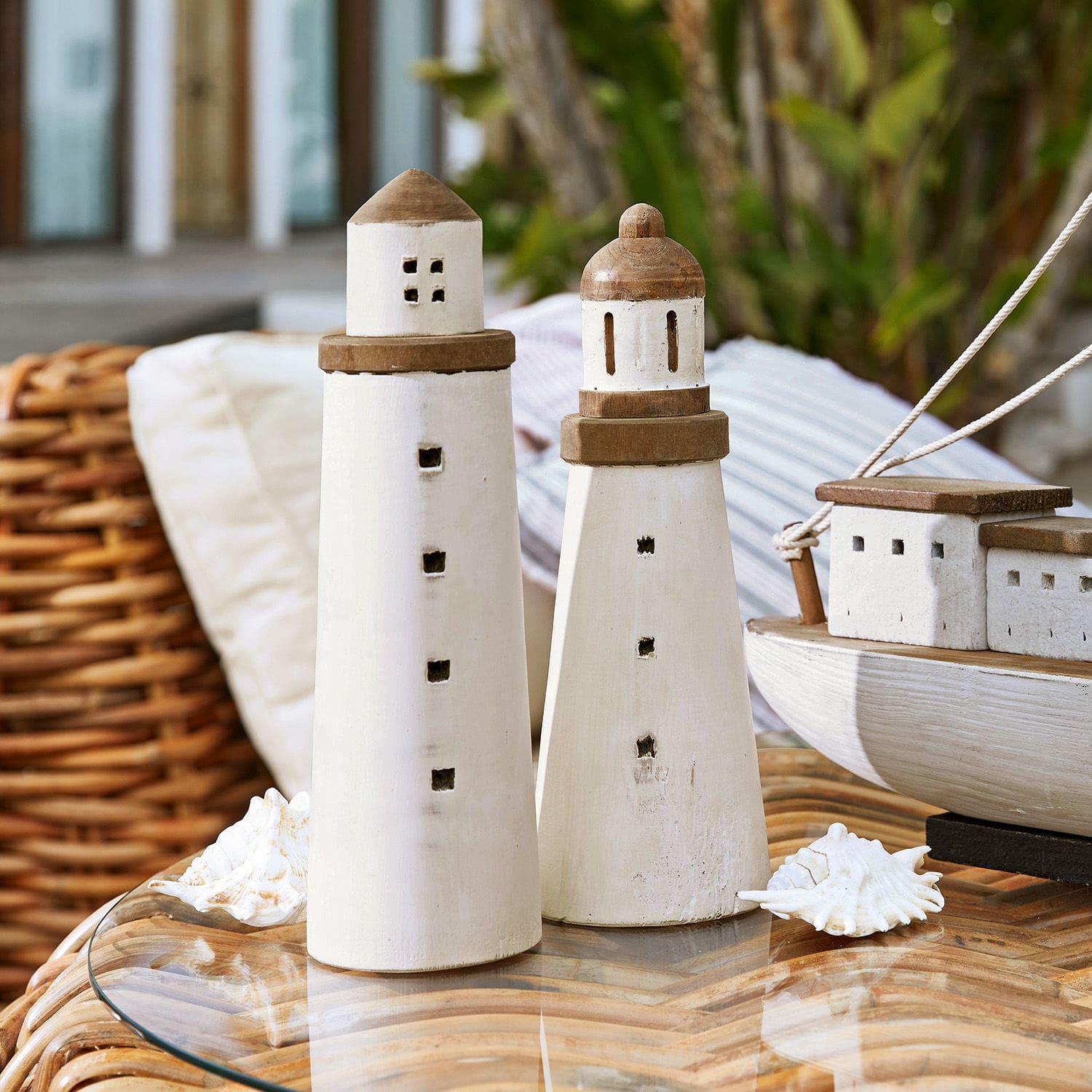 Siervuurtoren set van 2 Romilly