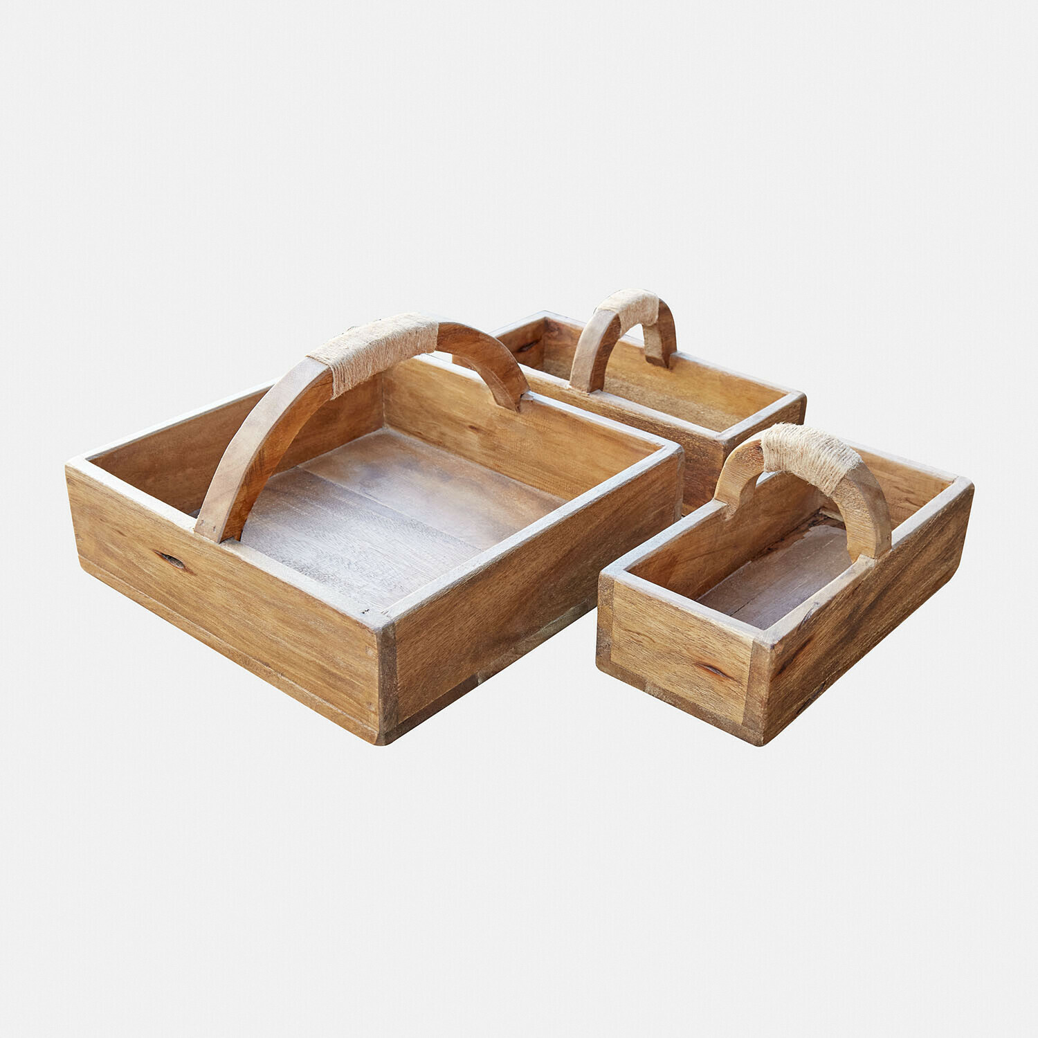 Houten kistje set van 3 Nettleby