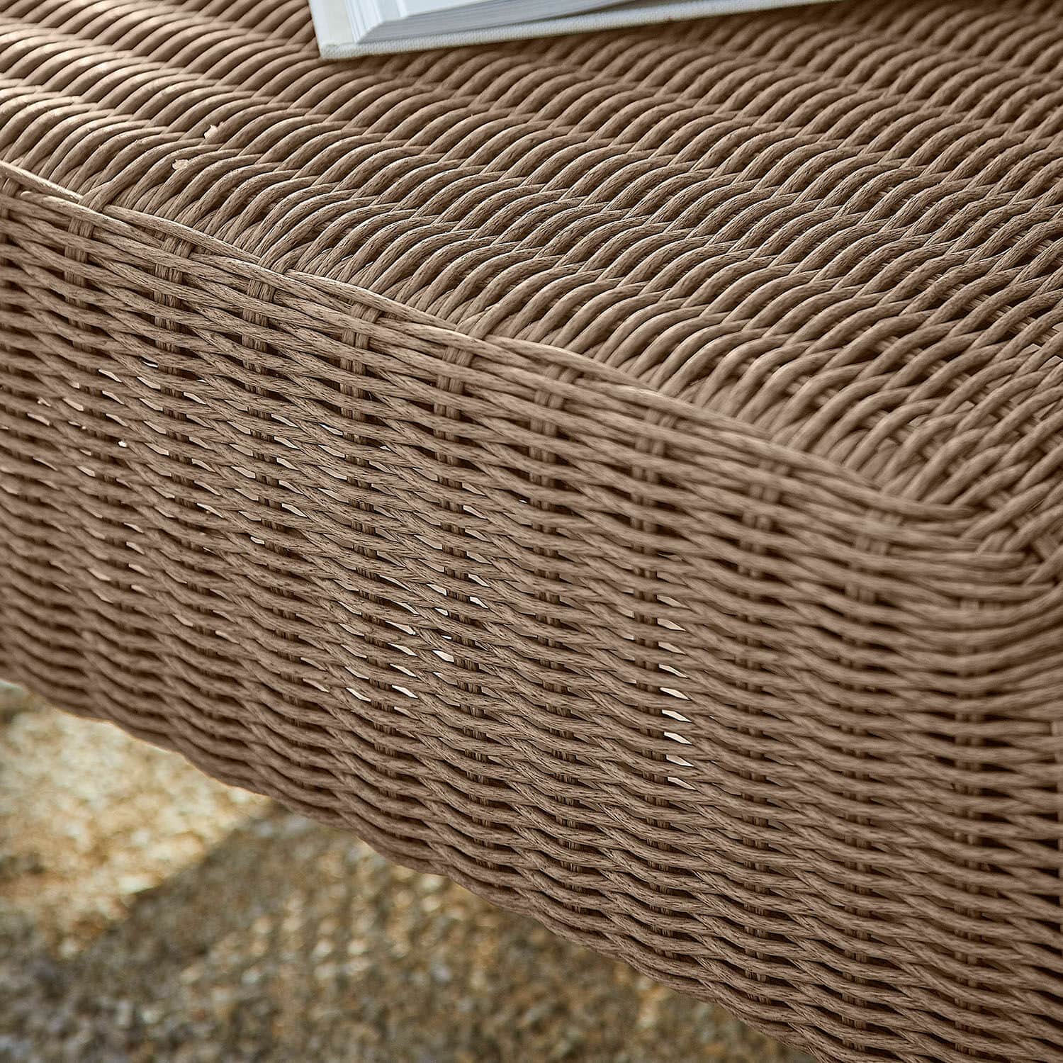 Strandkorf met poef Sanivane