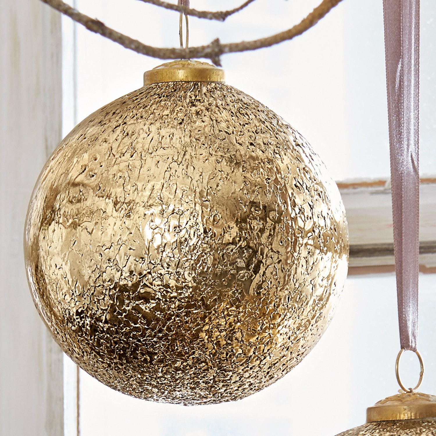 Kerstversiering set van 2 Goldie