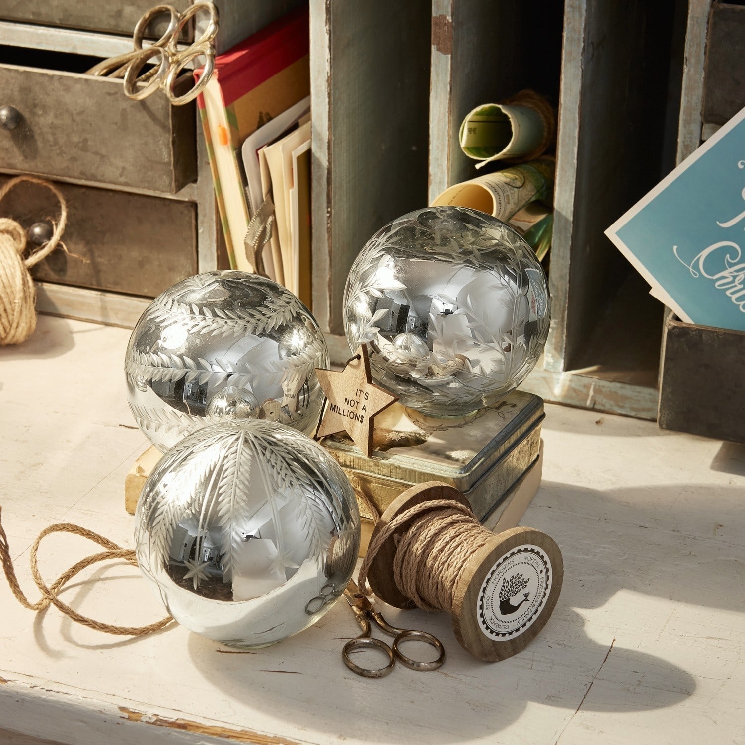 Kerstversiering set van 3 Claix