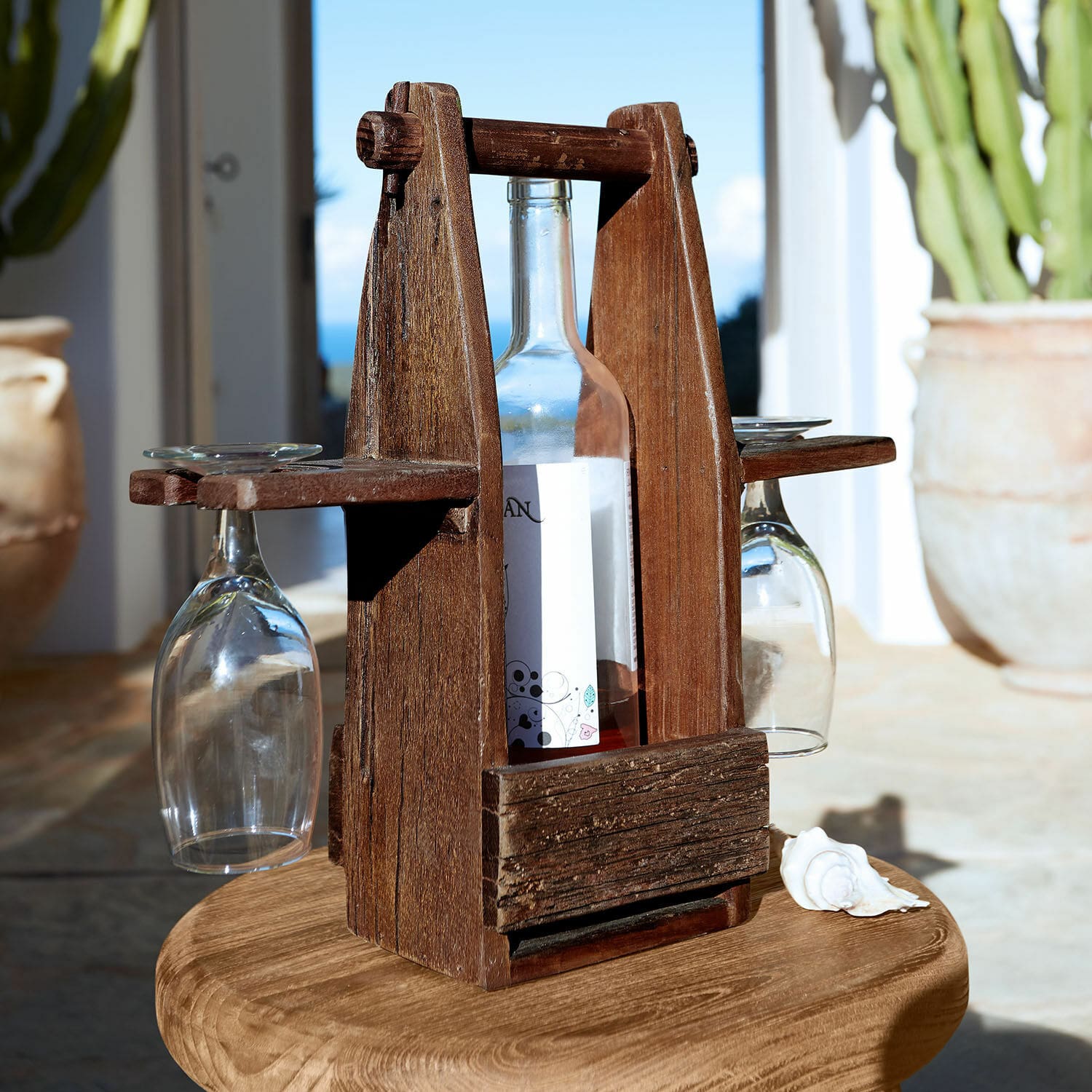 Flessenhouder met glazen Préalon