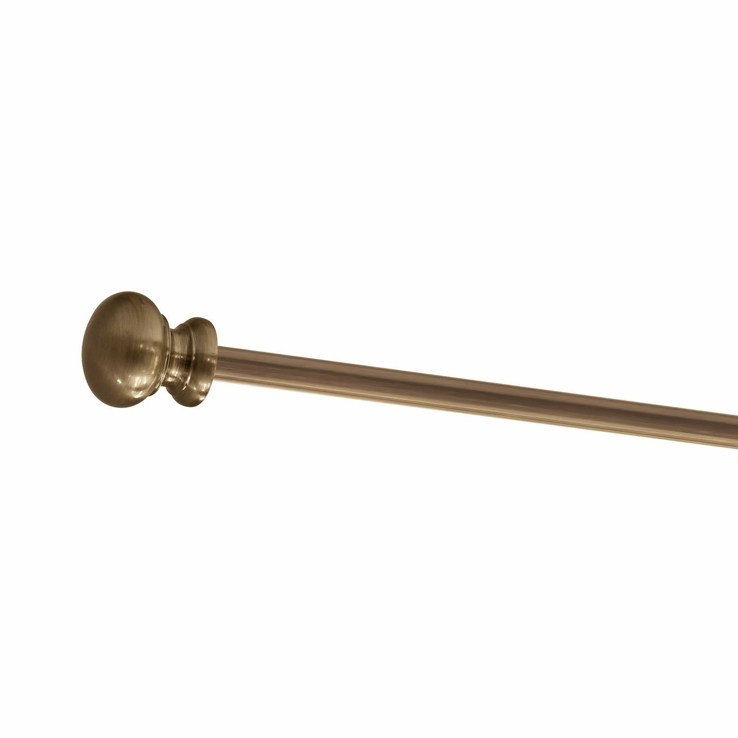 antiekmessing Gordijnroede Henderson van antiek messing, eenvoudig en elegant ontwerp voor raamdecoratie