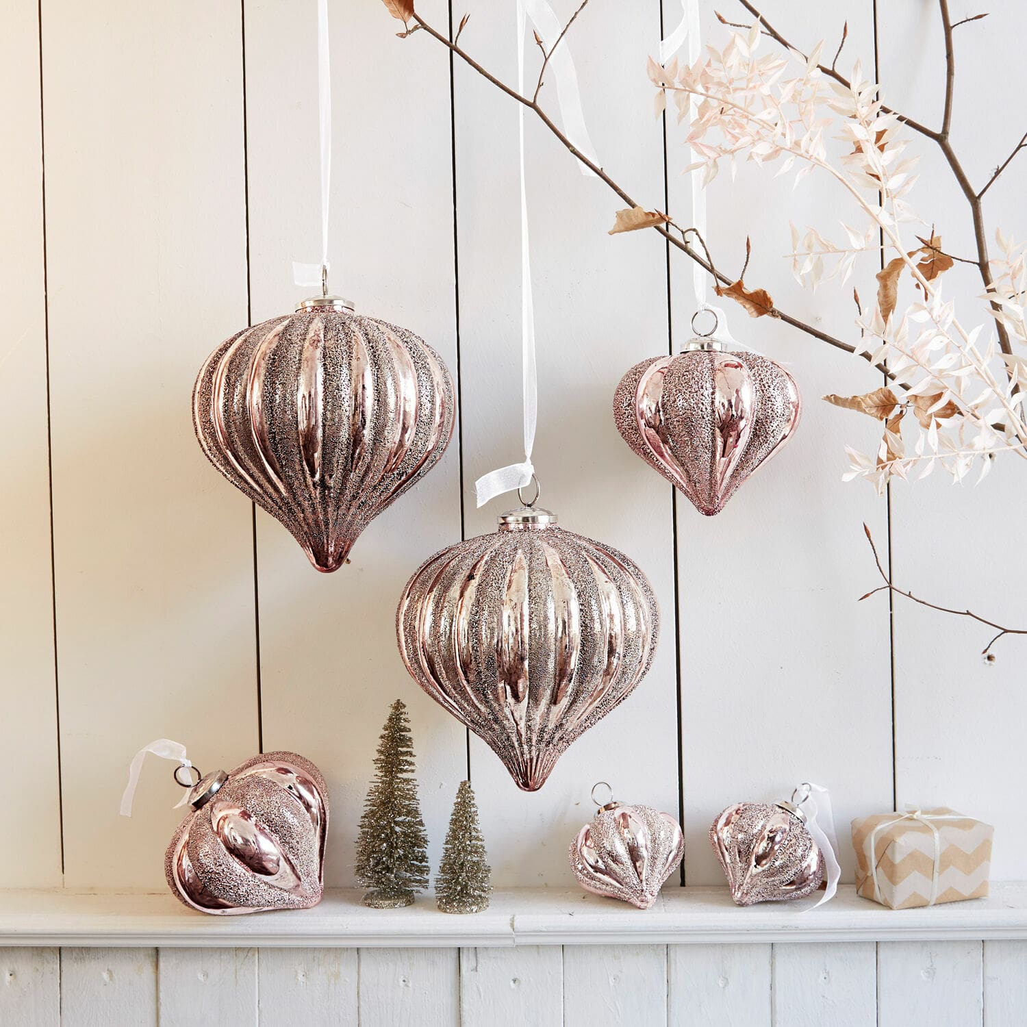 Kerstversiering set van 6 Bornesse
