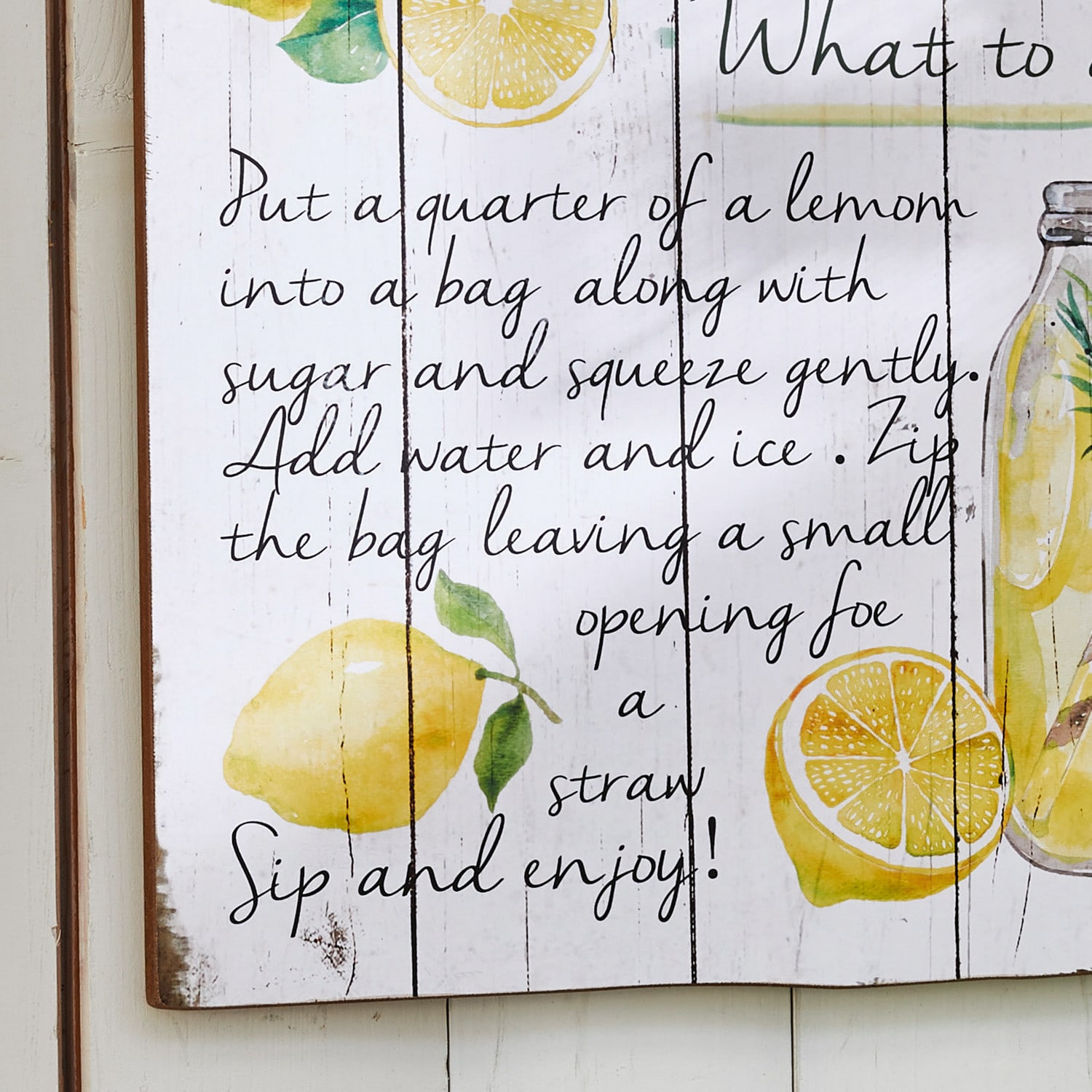 Decoratiebord Lemonade