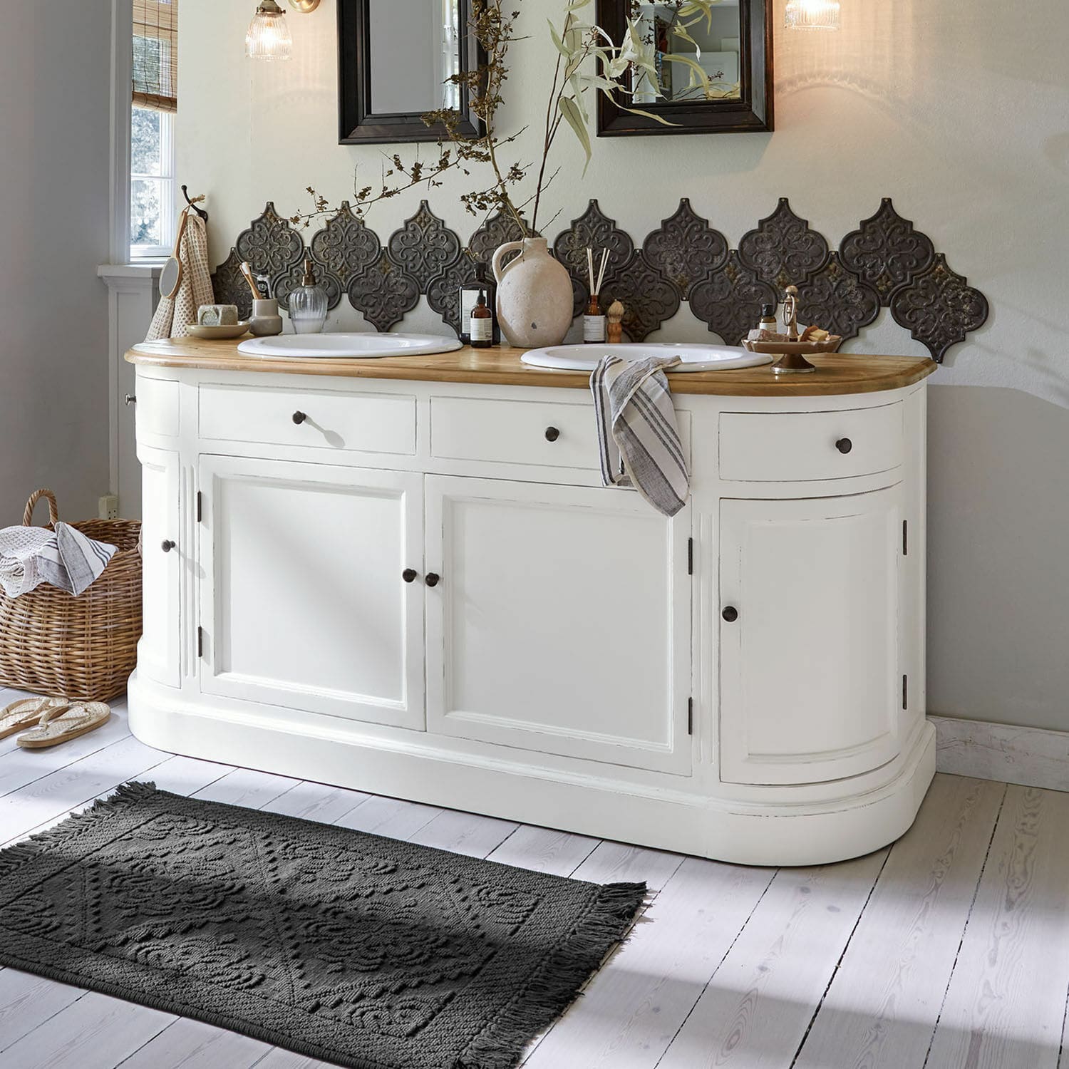 Dubbele wastafel Louisiana