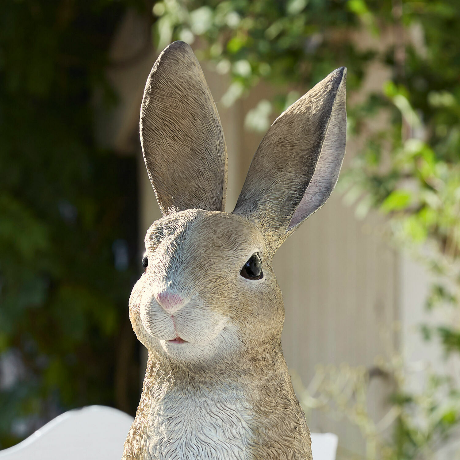 Haas met plantenmand Alais