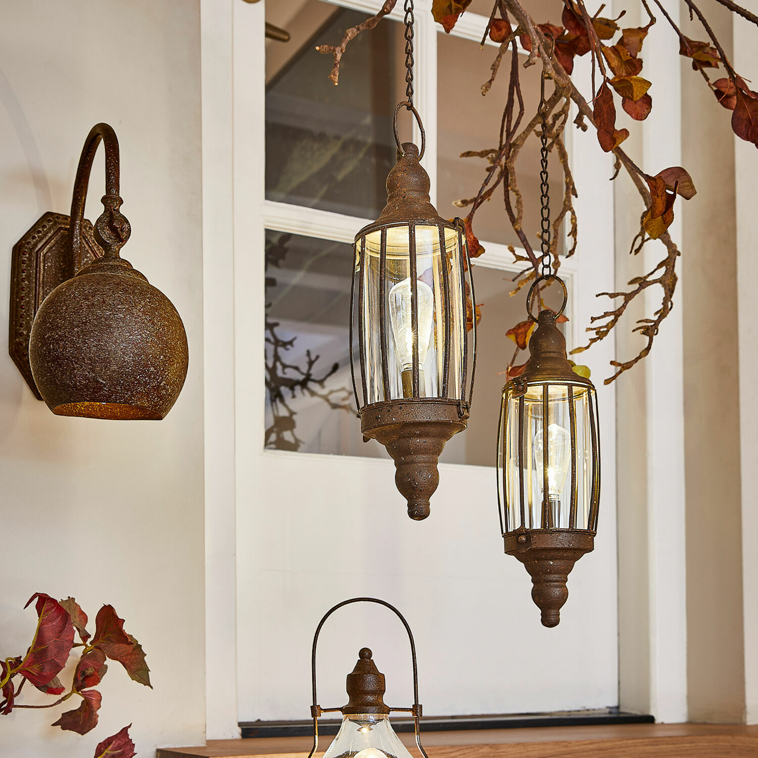 Ledhanglantaarn set van 2 Flavin