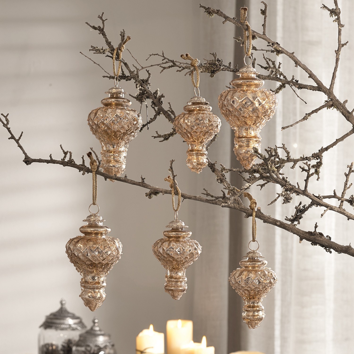 Kerstversiering set van 6 Mardilly